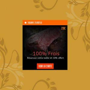 Création de bannières pour sites web 250x250