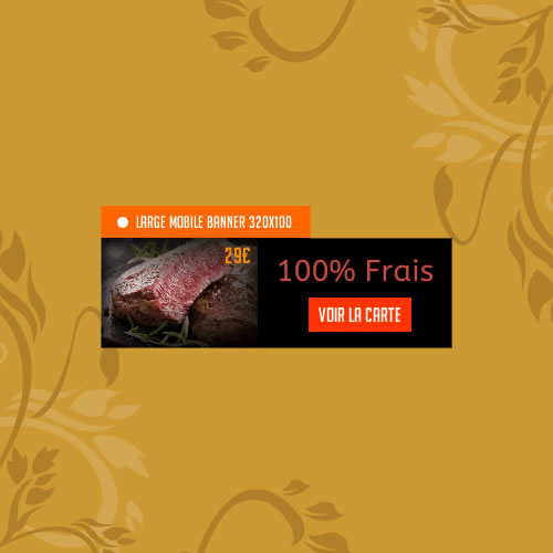 Création de bannières pour sites web 320x100