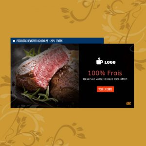 Création de bannières publicitaire pour Facebook